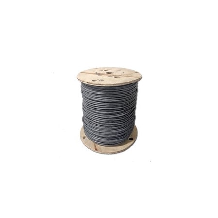 Cable Wholesale Shielded Security/Alarm Wire, Gray, 18/4 18AWG 4 Conductor, Stranded, CM / Inwall rated, Spool, 1000ft 10K5-54212MH